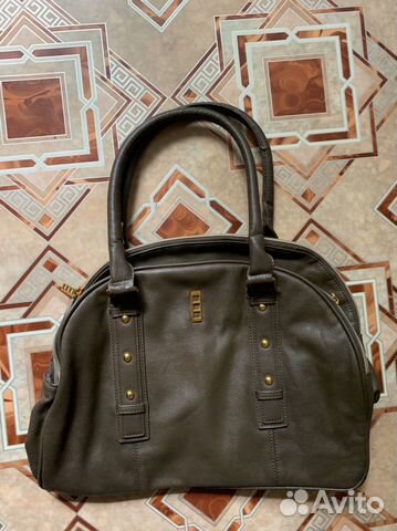 Стильная вместительная сумка цвет хаки