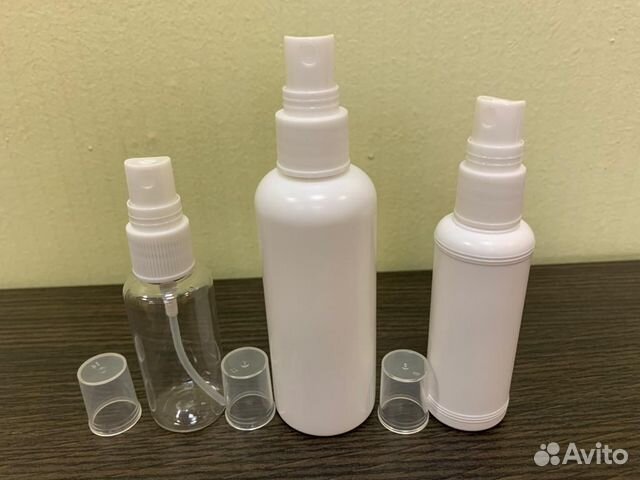 Флаконы с распылителем для антисептика Флаконы с распылителем для антисептика