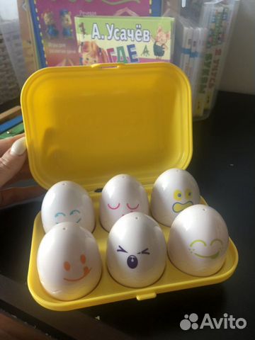 Развивающая игра 1-3 года яйца Развивающая игра 1-3 года яйца