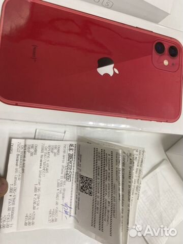 Телефон iPhone 11 red 64 рст