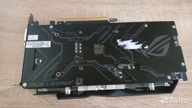 Видеокарта Asus geforce 1050ti strix 4gb (не рабоч