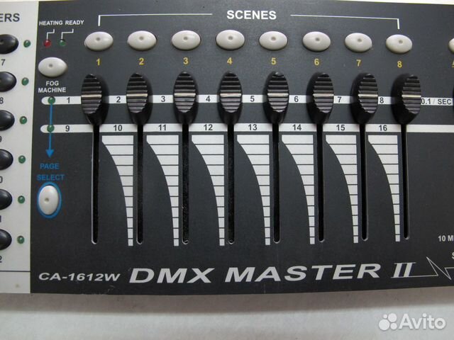 Световой контроллер DMX master II бу 1 шт Световой контроллер DMX master II бу 1 шт