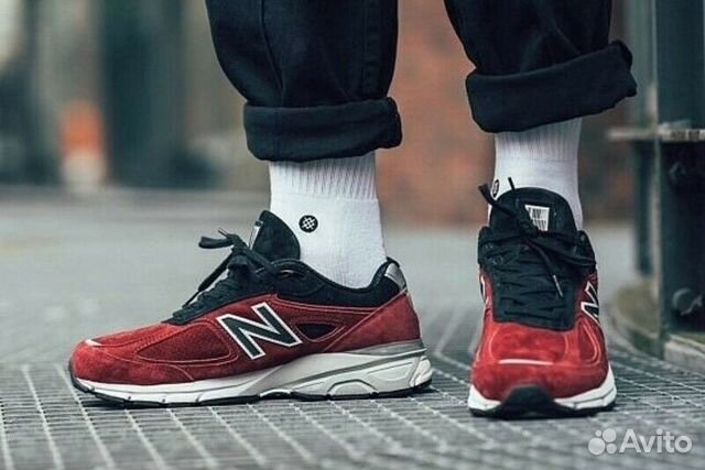 red and black new balance 990