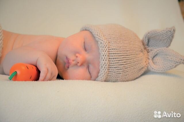 Костюм зайчика для фотосессии новорожденного