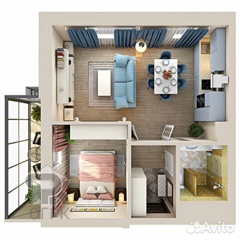 2-к квартира, 46.9 м², 11/20 эт.