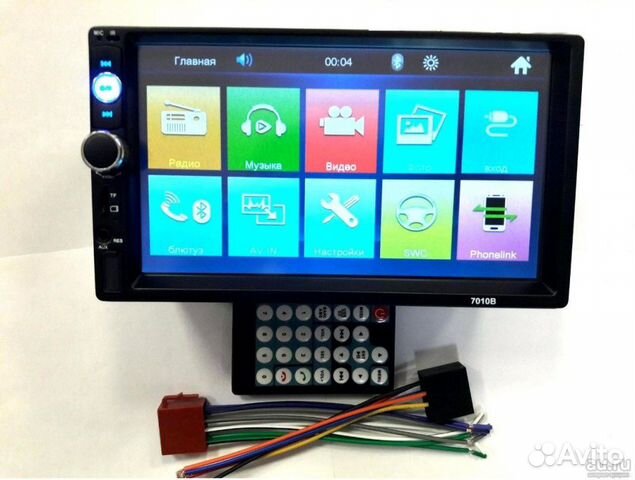 Магнитола 2 din 7010b новый