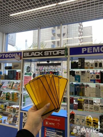 Защитные стекла 9D iPhone, honor, xiaomi, samsung