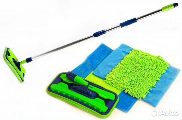 Швабра с двумя насадками aquamatic MOP Greenway