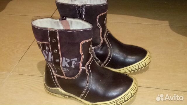 Сапоги р.29 фирма samtioni.натур кожа