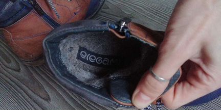 Ботинки высокие кожа демисезон