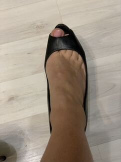 Туфли чёрные кожаные