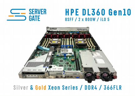 Сервер HPE DL360 G10 8SFF 2 x Xeon Gold 256 GB