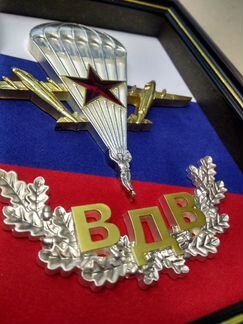 Подарочная плакета вдв под стеклом