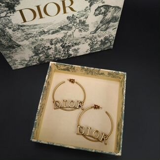Серьги - кольца Диор Dior