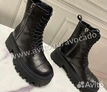 Кожаные ботинки