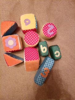 Мягкие кубики 10шт. Новые