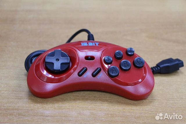 16 bit Джойстик Turbo Красный