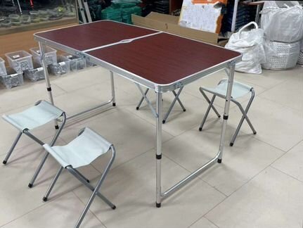 Стол складной туристический со стульями. Новый