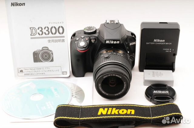Nikon d3300 kit 18-55mm vr как новый