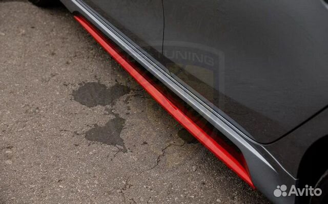 Сплиттера порогов GT-Line на KIA Ceed CD