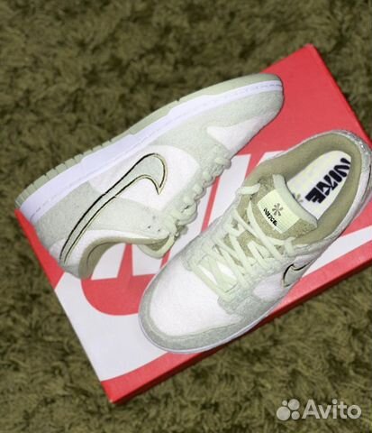 Кроссовки Nike Dunk Low Fleece Puck Honeydew