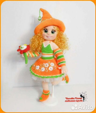 Феечка Весна, вязаная кукла