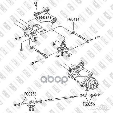 С-б.зад.рычага chrysler sebring 04 FG0323 fixar