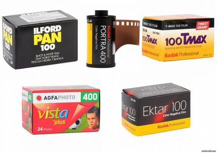 Фотоплёнка Kodak, Fuji, Ilford и другие