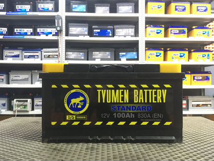 Аккумулятор Тюмень Standard 100 Ач обратка