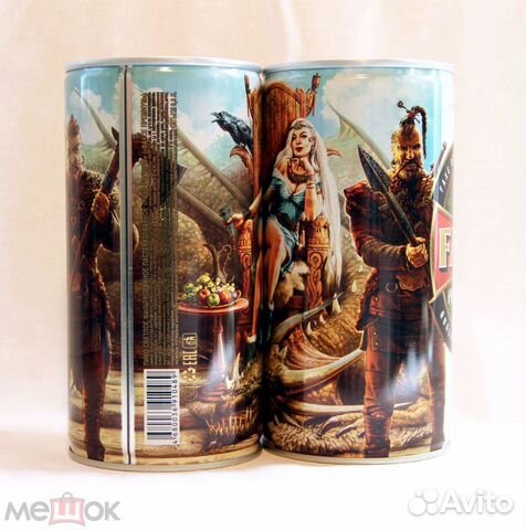 Банка faxe.empty beer can Vikings best friend. 2шт