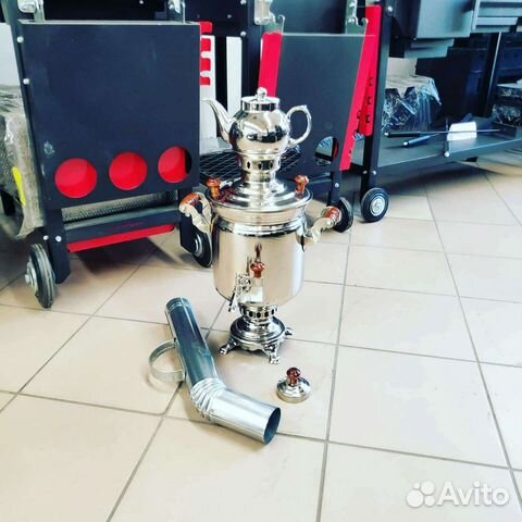 Тульский самовар на дровах от