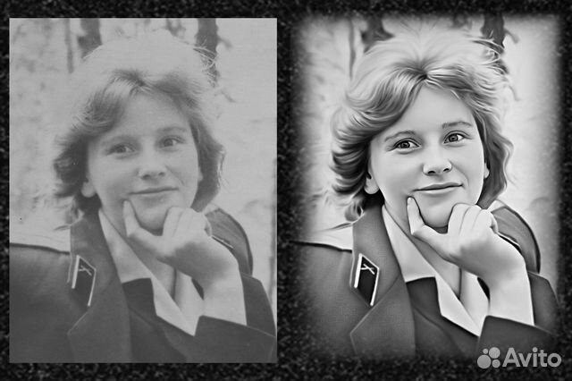 Ретушь фотографий на памятник