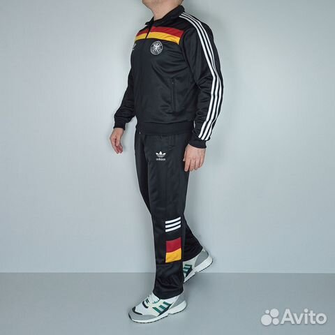 Новый костюм adidas Германия - черный 80 90