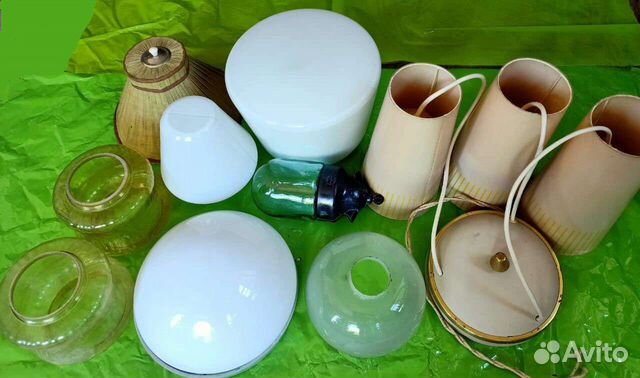 Плафоны для люстры и лампы, СССР