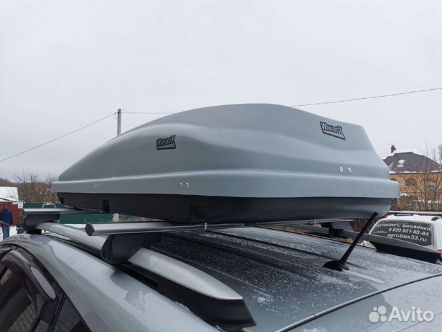 Багажник бокс Way-box Cobra 520 серый