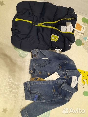 Жилетка и джинсовый пиджак для мальчика