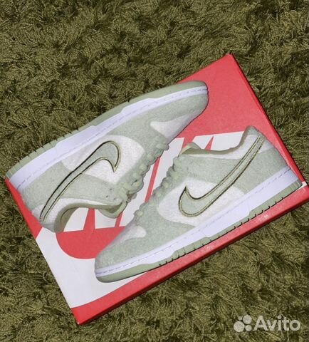 Кроссовки Nike Dunk Low Fleece Puck Honeydew