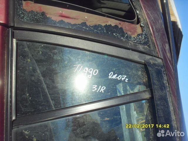 Стекло (форточка) двери задней правой Chery Tiggo