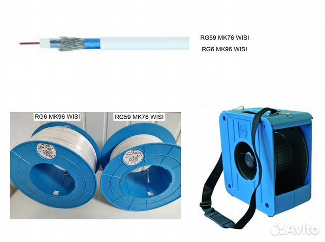 Коаксиальный кабель RG6 и разъемы wisi