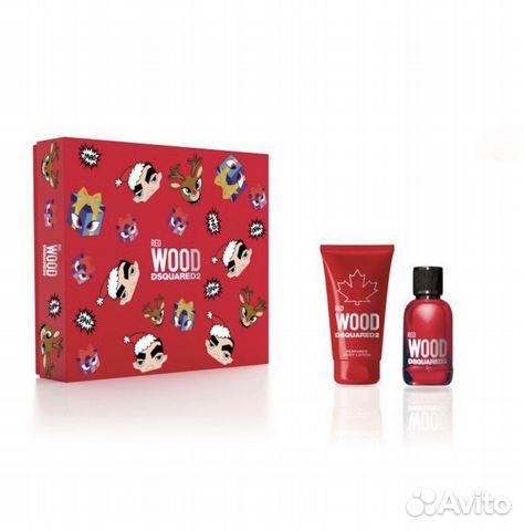 Подарочный набор Dsquared2 RED wood с подарком