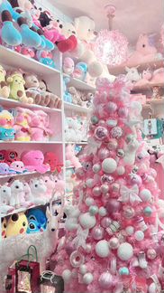 Ёлка розовая