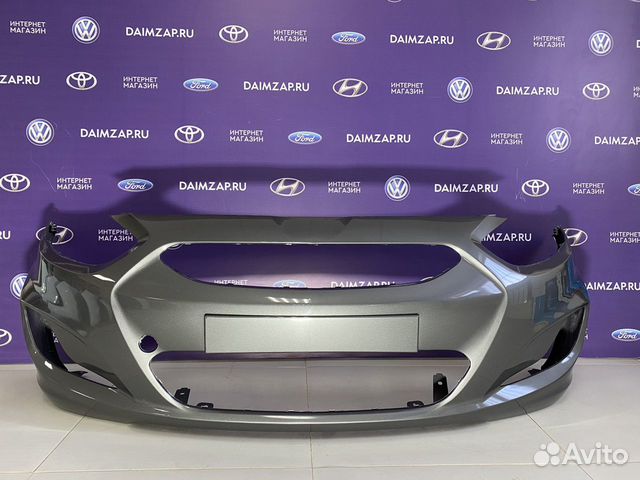 Бампер передний Hyundai Solaris 11-Серый