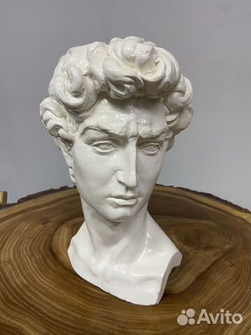 Бюст, гипсовая скульптура, гипсовое кашпо