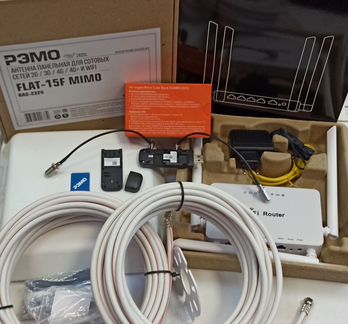 Комплект 3G/4G на дачу модем+роутер+антенна+кабель