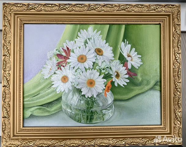 Картина «Ромашки» 30х40см., холст, масло
