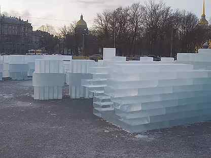 Блоки льда, лёд для скульптур