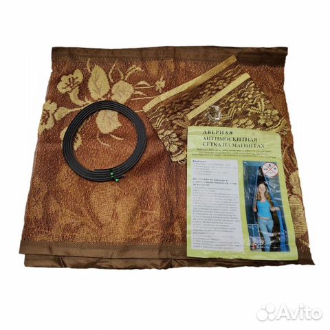 Магнитная шторка на дверь антимоскитная 45х210 2шт