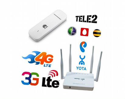 Модем с безлим 4g, роутер WiFi, комплекты на всё