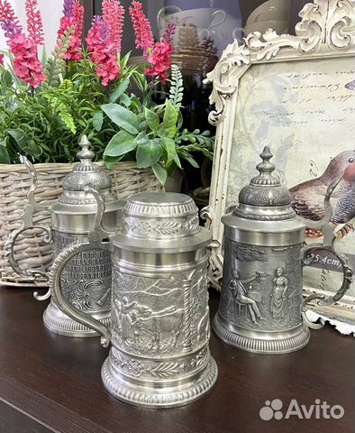 Пивные кружки из пищевого олова