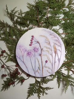 Панно, ботанический барельеф